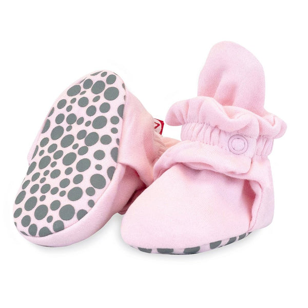 Solid Gripper Bootie Baby Pink - Raymond's Hallmark