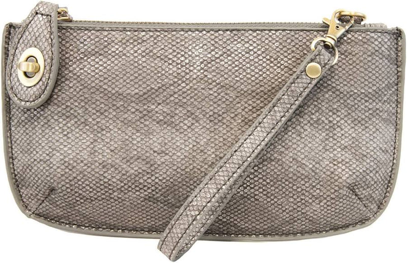 Gunmetal Python Crossbody Wristlet Clutch - Raymond's Hallmark