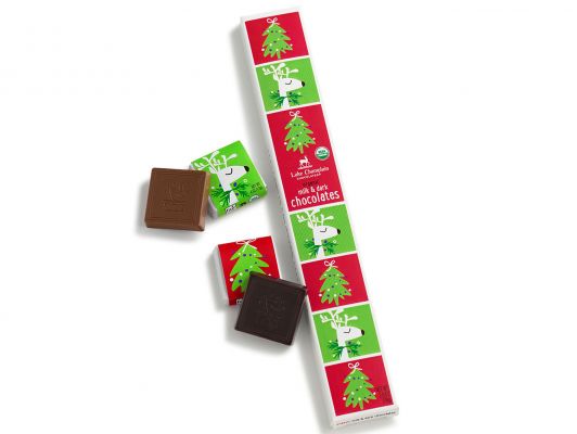 7 Piece Organic Milk & Dark Chocolate Squares - Raymond's Hallmark