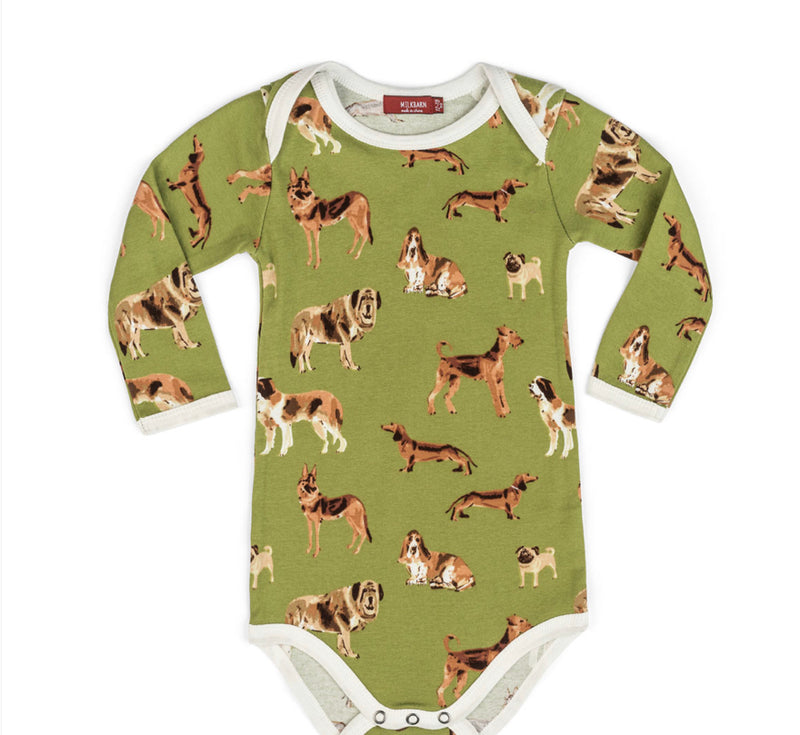 Long Sleeve One Piece Dogs - Raymond's Hallmark