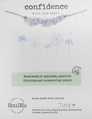 Soul-full necklace blue lace agate - Raymond's Hallmark