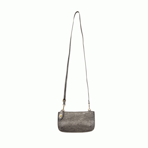 Gunmetal Python Crossbody Wristlet Clutch - Raymond's Hallmark